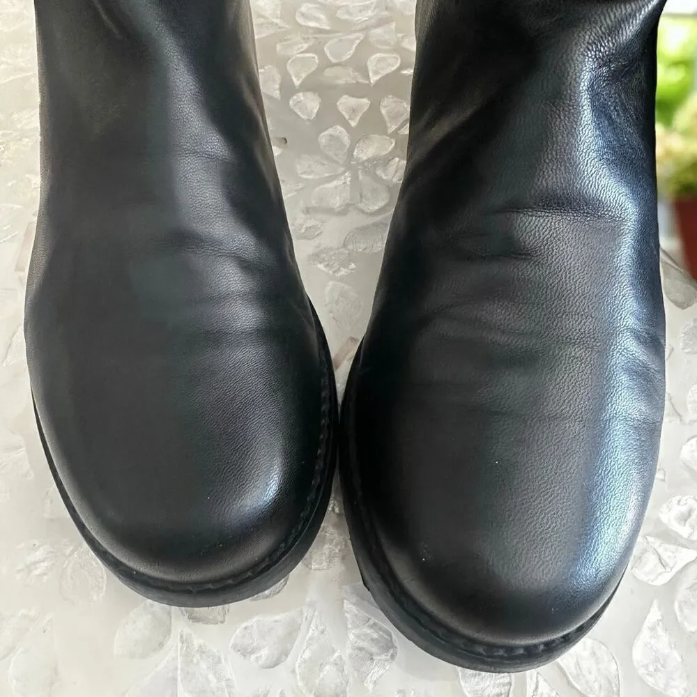 Stuart Weitzman 5050 Nappa Leather Over the Knee Boots Stretch Back Riding Women